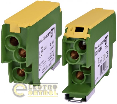 Блок розподільчий ETI EDBJ-4x25-4x25PE 100A 1000V AC / DC 1102430