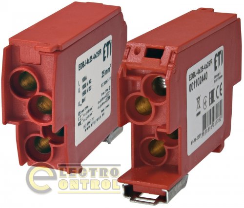 Блок распределительный ETI EDBJ-4x25-4x25R 100A 1000V AC/1500V DC 1102440