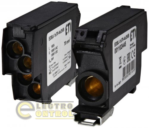 Блок распределительный ETI EDBJ-1x70-4x25B 192A 1000V AC/1500V DC 1102445