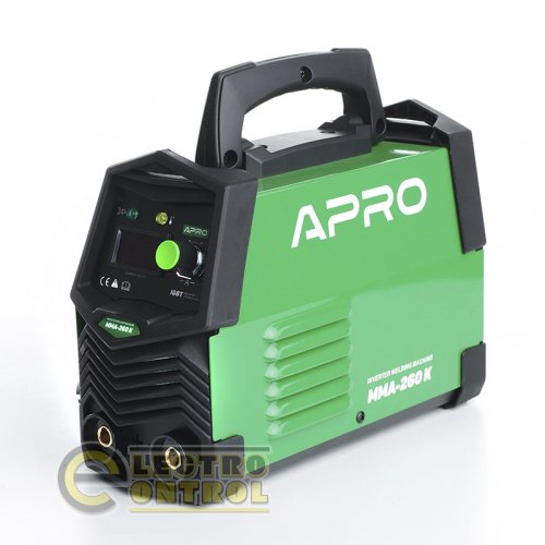Зварювальний апарат інверторний APRO MMA-260 K ел.4мм кейс