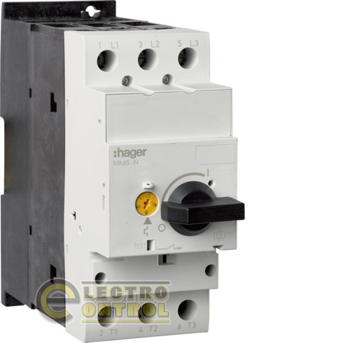 Автомат защиты двигателя Hager MM526N I=55-63А размер-2 3М