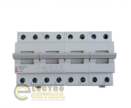 Переключатель нагрузки ETI SSQ 4100 "1-0-2", 4p 100A