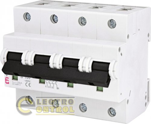 Автоматический выключатель ETI ETIMAT 10 3P+N B 100А AC 2126732