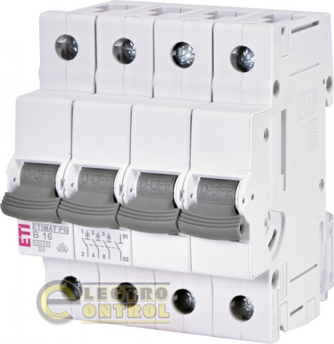 Автоматический выключатель ETIMAT P10 3p+N B 16A 10kA