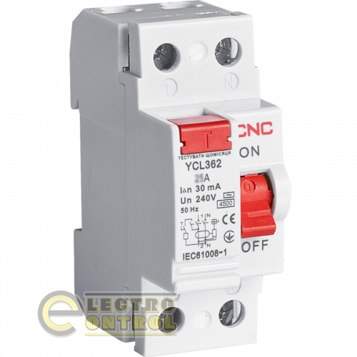 ПЗВ CNC YCL362-63 32А 2Р 6кА 30мА Б00041527