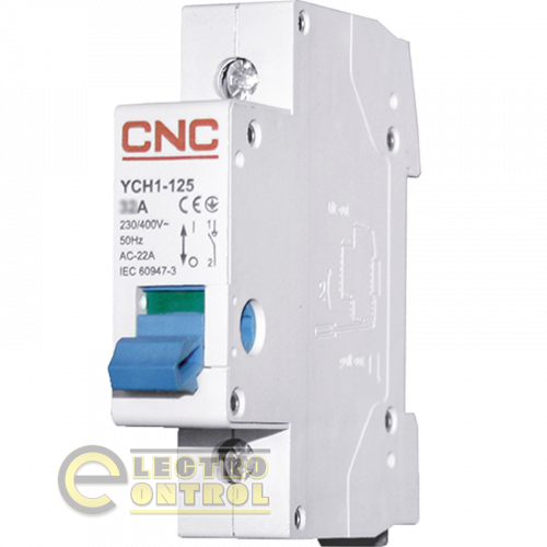 Модульный выключатель нагрузки CNC YCH1-125 1Р 63А