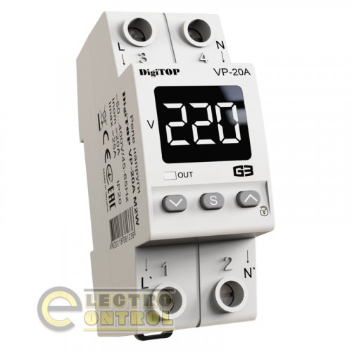Реле напряжения DigiTop VP-20A M2W