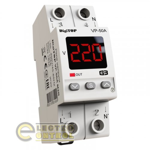 Реле напряжения DigiTop VP-50A M2R