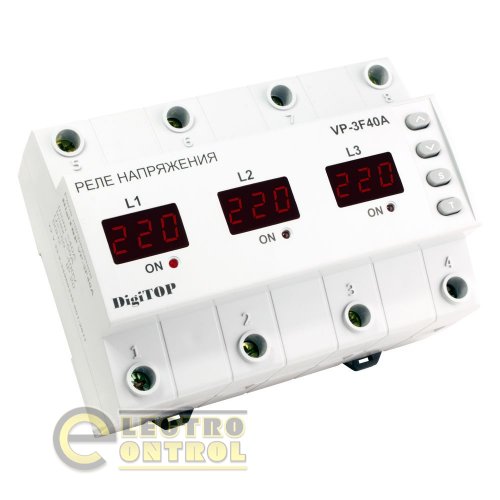 Реле напряжения DigiTop VP-3F40A