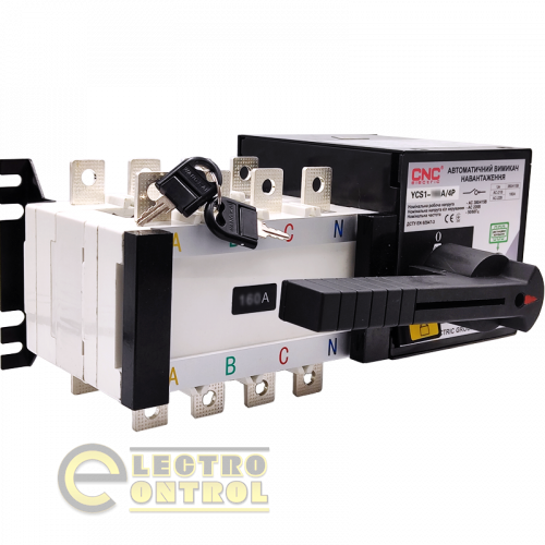 Перекидной выключатель нагрузки CNC YCS1-1000А 4Р АС 415В