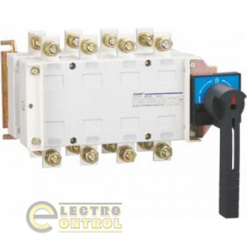 Перекидной рубильник CHINT NH40-630/3CSW 3P 630А I-0-II  выносная рукоятка