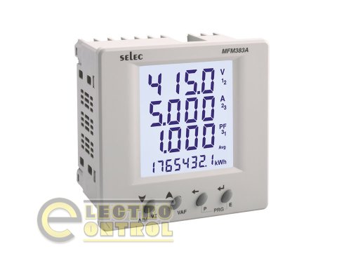 Аналізатор Selec 3ф 240В AC с RS485  LCD 96x96 мм