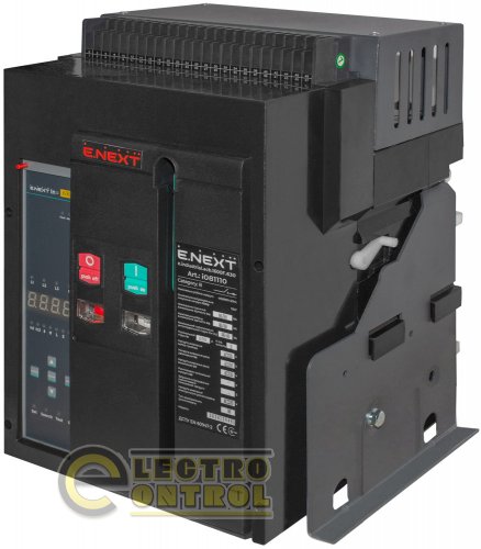 Воздушный автоматический выключатель Enext e.industrial.acb.1600F.630 стационарный 0.4кВ 3Р электронный расцепитель мотор-привод и РН