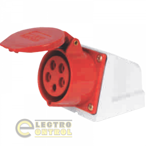 Стаціонарний роз'єм CNC YHT-115 3Р+N+PE 16А IP44