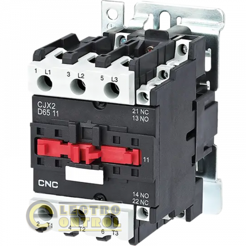 Электромагнитный контактор CNC CJX2-6511 30кВт NO+NC 220В 65А Электромагнитный контактор CNC CJX2-6511 30кВт NO+NC 220В 65А