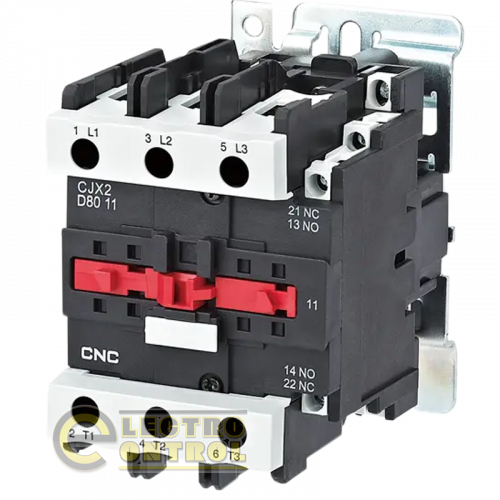 Электромагнитный контактор CNC CJX2-8011 37кВт NO+NC 380В 80А