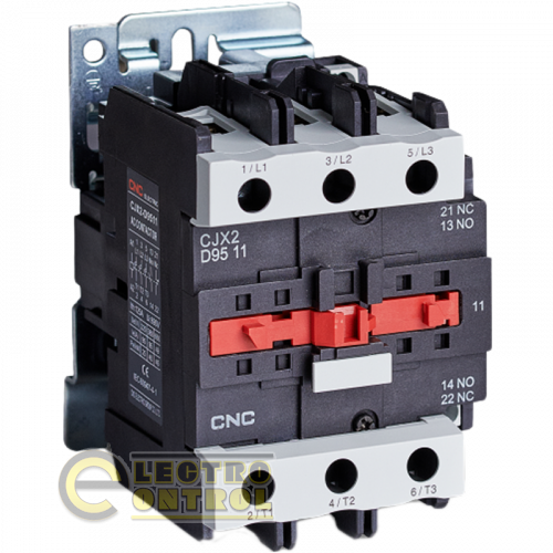 Электромагнитный контактор CNC CJX2-9511 45кВт NO+NC 220В 95А Электромагнитный контактор CNC CJX2-9511 45кВт NO+NC 220В 95А