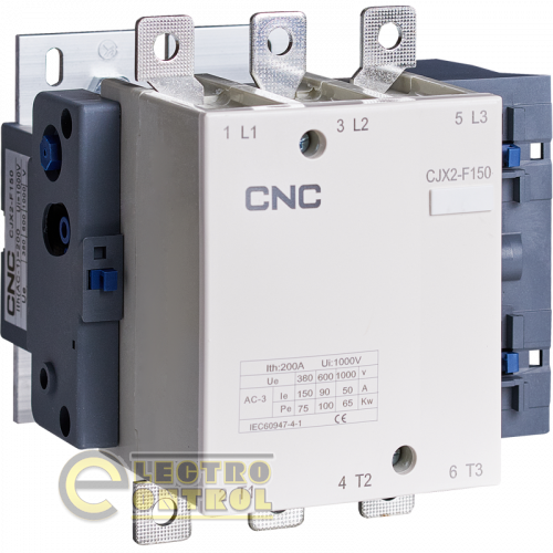 Электромагнитный контактор CNC CJX2-F-150 75кВт 220В 150А