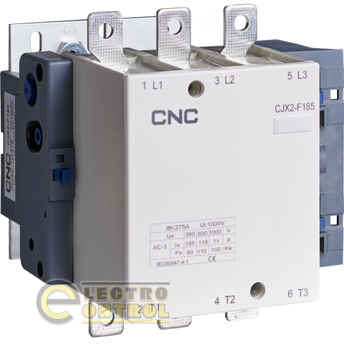 Электромагнитный контактор CNC CJX2-F-185 90кВт 380В 185А