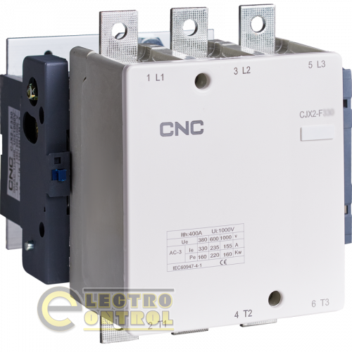 Электромагнитный контактор CNC CJX2-F-500 250кВт 220В 500А
