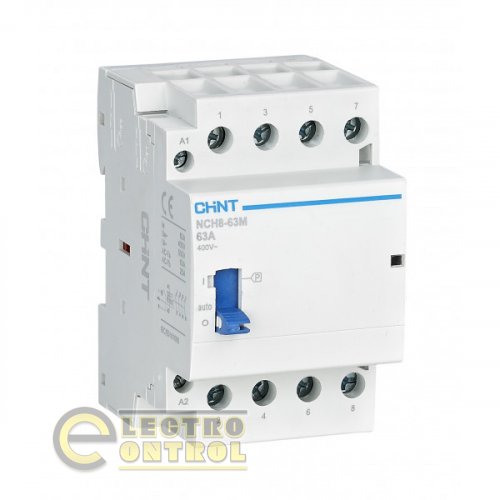 Контактор модульный CHINT NCH8-40M/40 AC220-240 з ручним керув.
