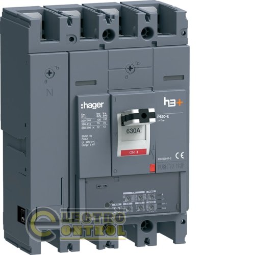 Автоматический выключатель Hager 4p 630а 70kA h3+ LSI P630 Автоматический выключатель Hager 4p 630а 70kA h3+ LSI P630