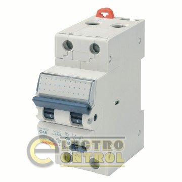 Диференціальний автоматичний вимикач Gewiss COMPACT RCBO 1P+N C16 6KA AC