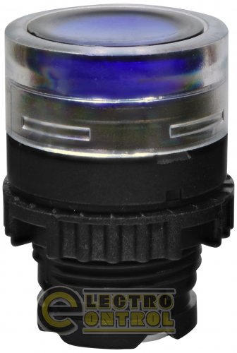 Кнопка-модуль углубленная ETI NSE-PBFI-B синяя с подсветкой
