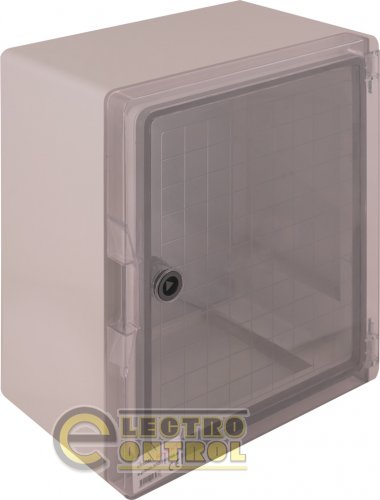 Щит Enext удароміцний з АБС-пластика e.plbox.300.350.165.tr 300х350х165мм IP65 з прозорими дверцятами