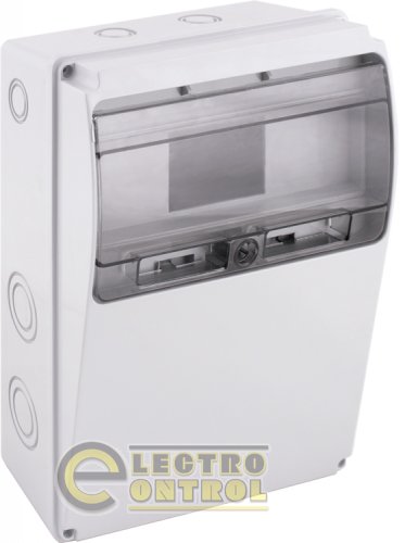 Щит Enext удароміцний з АБС-пластика e.plbox.industrial.230x300x115.11m передня панель похила IP54