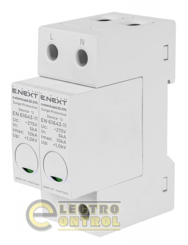 Устройство защиты от импульсных перенапряжений Enext e.stand.spd.2D.275 класc D