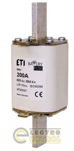 Предохранитель ETI NH-1 Battery  50A 800V DC