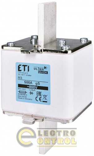 Предохранитель ETI NH-3/gS 400A 800V