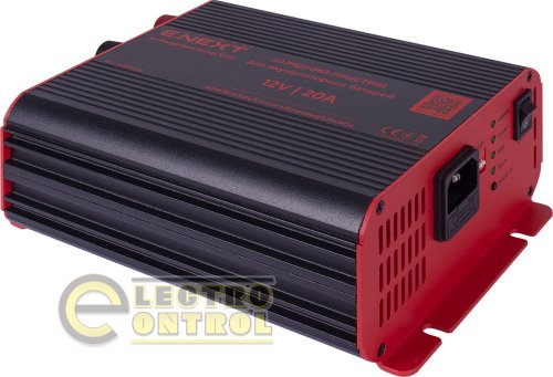 Зарядное устройство для аккумуляторных батерей ENEXT e.charge.batt.stand.12.20 12В 20А