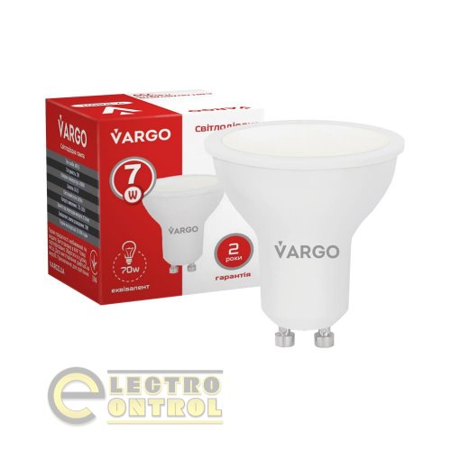 LED лампа VARGO GU10 7W 4000K