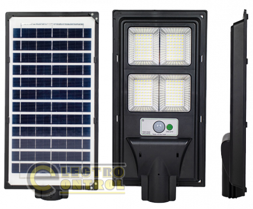 Світлодіодний вуличний сонячний світильник UNILITE 60W 6500K