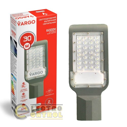 Светодиодный уличный светильник VARGO 30W 3000lm 6500K