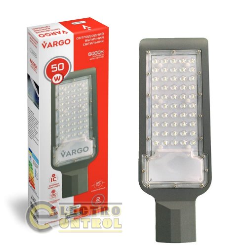 Світлодіодний вуличний світильник Vargo 50W 5000lm 6000K