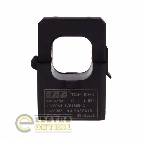Трансформатор тока F&F TOM-400-5 с разборным сердечником 400/5