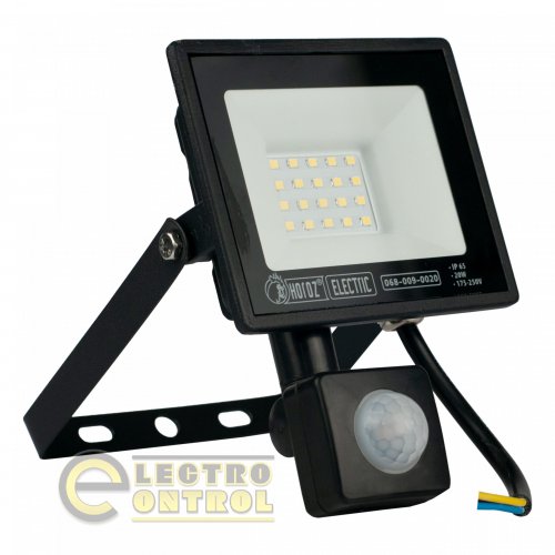 Прожектор світлодіодний з датчиком PARS/S-20 20W 6400K 068-009-0020-010