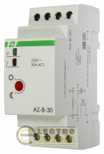 Сутінкове реле F&F AZ-B-30 220В 30А