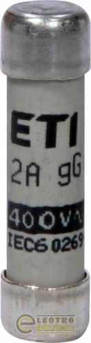 Предохранитель ETI CH8x32 gG 2A 400V 2651002