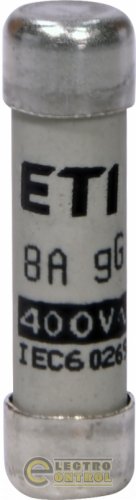Предохранитель ETI CH8x32 gG 8A 400V 2651005