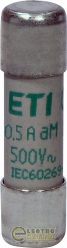 Предохранитель ETI CH10x38 aM 0,5A 500V 2652009