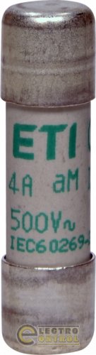 Запобіжник ETI CH10x38 aM 4A 500V 2652012