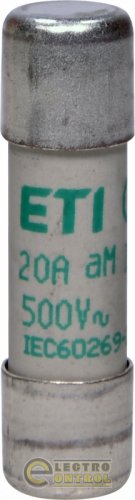 Запобіжник ETI CH10x38 aM 20A 500V 2652018