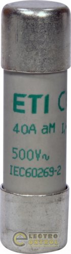 Запобіжник ETI CH14x51 aM 40A 500V 2652034