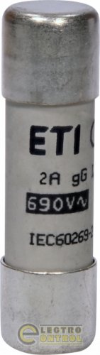 Запобіжник ETI CH14x51 gG 2A 690V 2651024