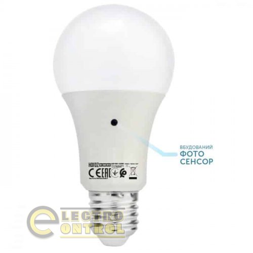Светодиодная лампа Horoz DARK-10 с сумеречным датчиком 6400K