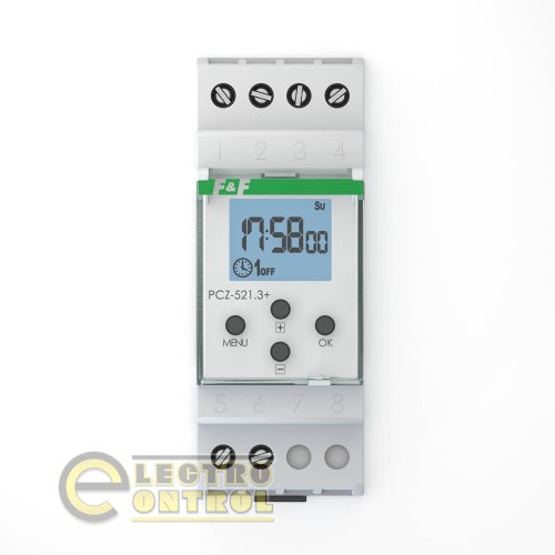Таймер недельный программируемый F&F PCZ-521.3-PLUS